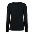 Black - Back - Kustom Kit Womens-Ladies Arundel V Neck Cardigan