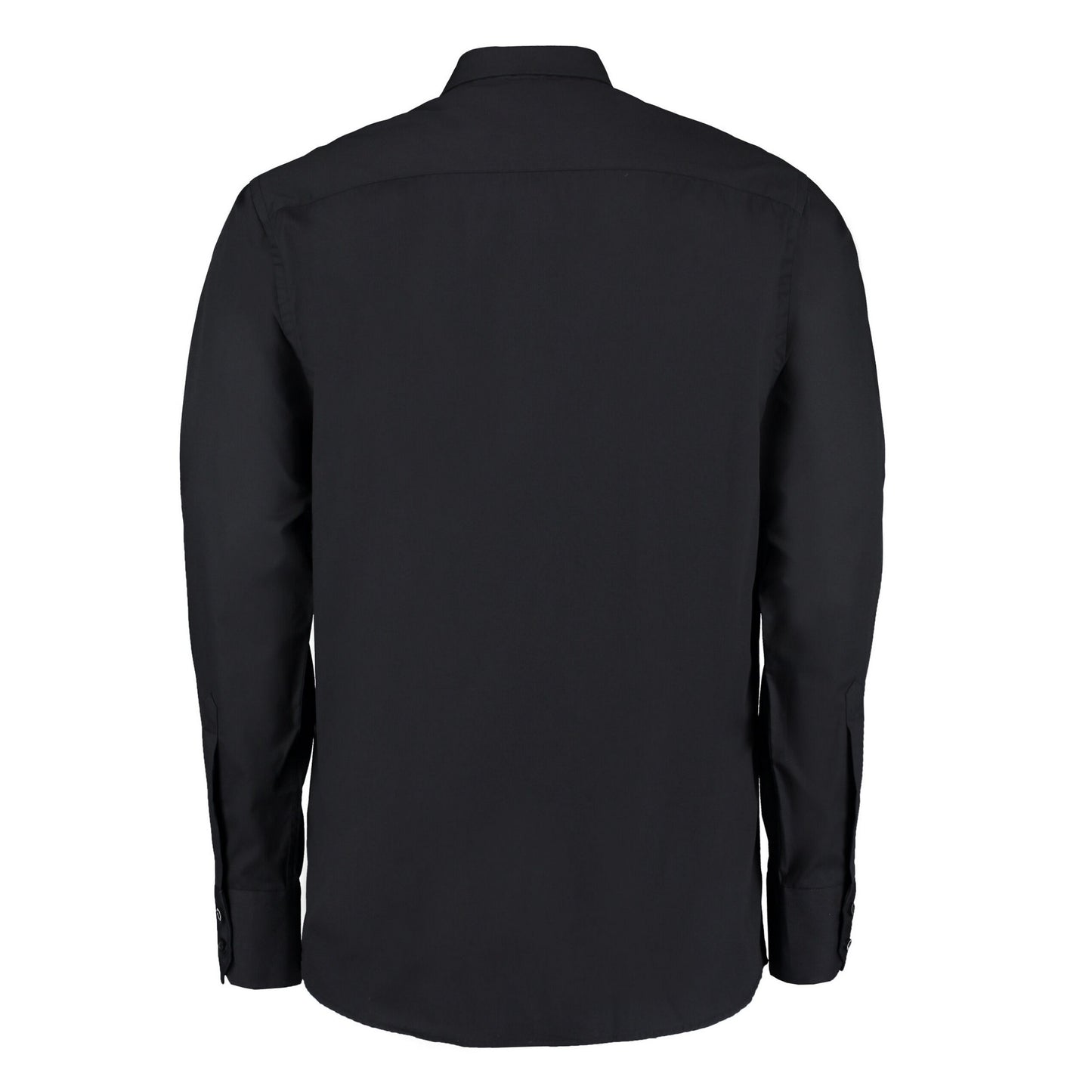Black - Back - Kustom Kit Mens City Business Long-Sleeved Formal Shirt
