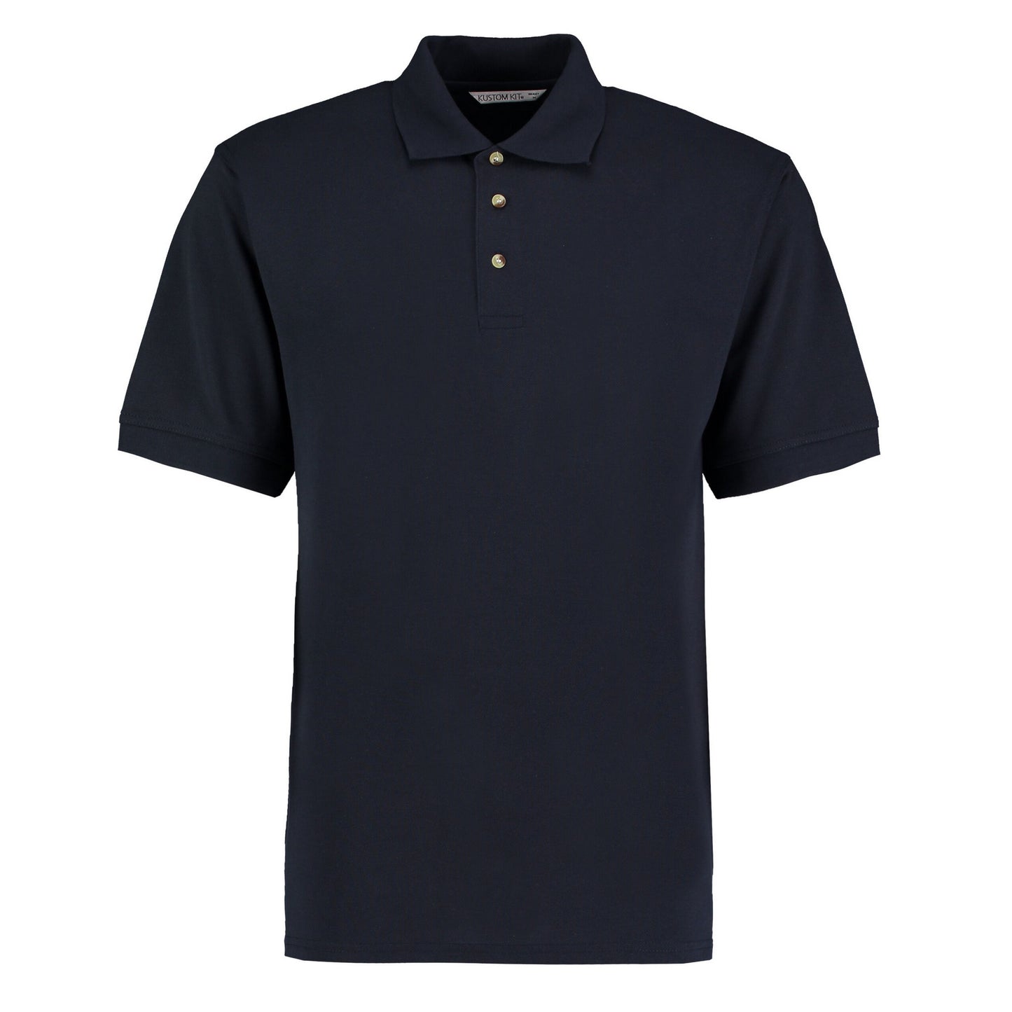Navy - Front - Kustom Kit Mens Pique Polo Shirt