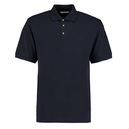 Navy - Front - Kustom Kit Mens Pique Polo Shirt