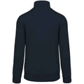 Navy - Back - Kariban Mens Zip Neck Sweatshirt