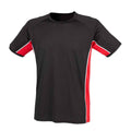 Black - Front - Finden & Hales Childrens-Kids Team Performance T-Shirt