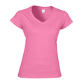 Azalea - Front - Gildan Womens-Ladies Soft Style V Neck T-Shirt