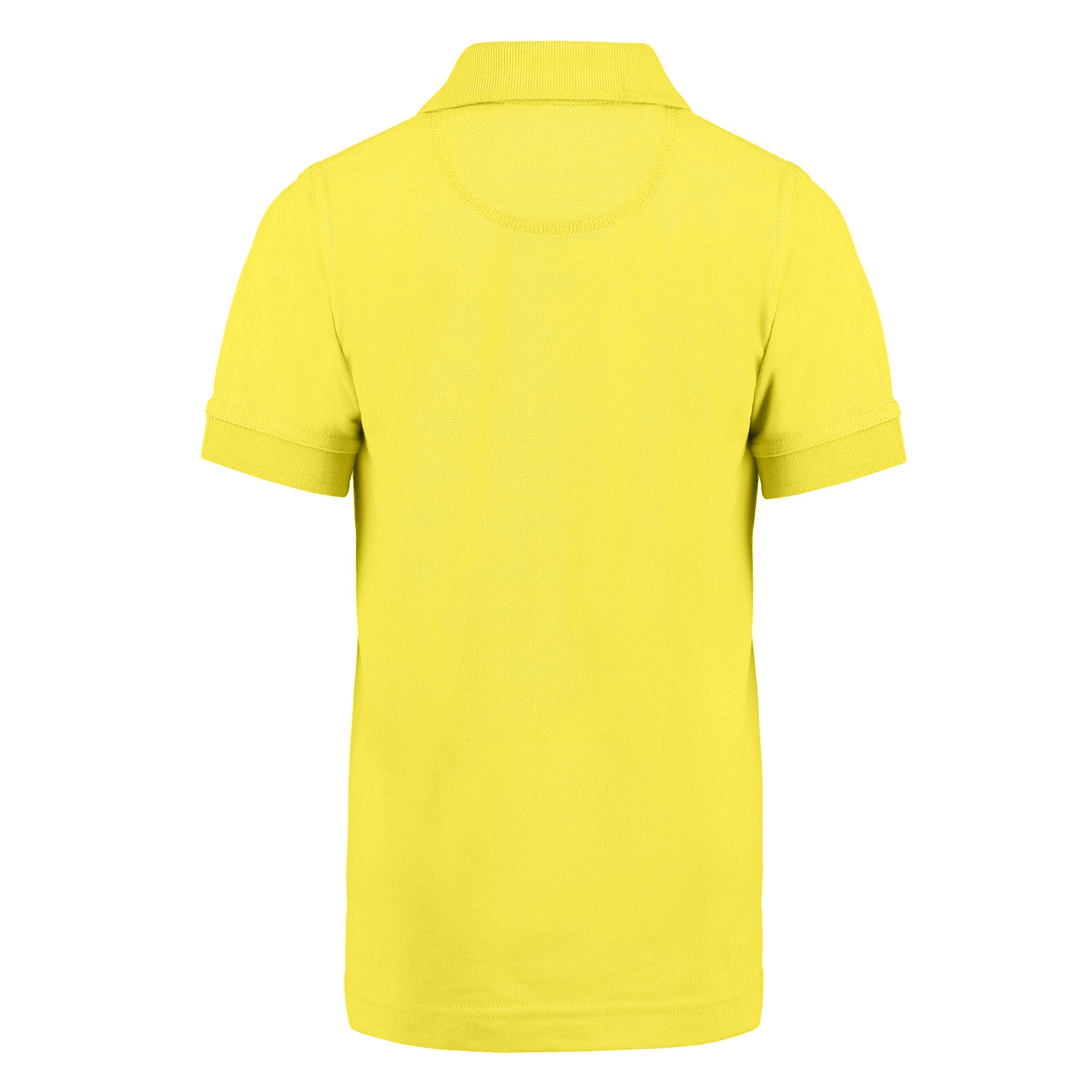 Canary Yellow - Back - Kustom Kit Childrens-Kids Klassic Polycotton Pique Polo Shirt