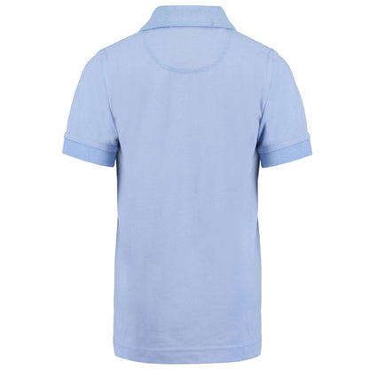 Light Blue - Back - Kustom Kit Childrens-Kids Klassic Polycotton Pique Polo Shirt