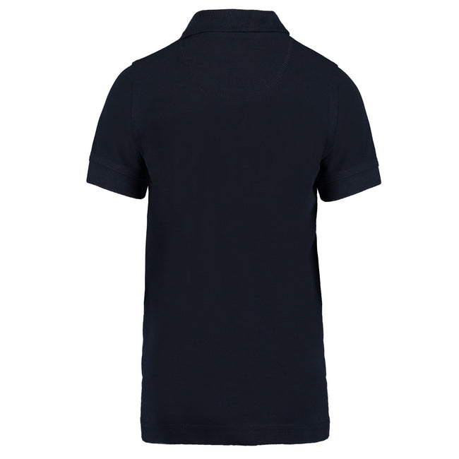 Navy - Back - Kustom Kit Childrens-Kids Klassic Polycotton Pique Polo Shirt