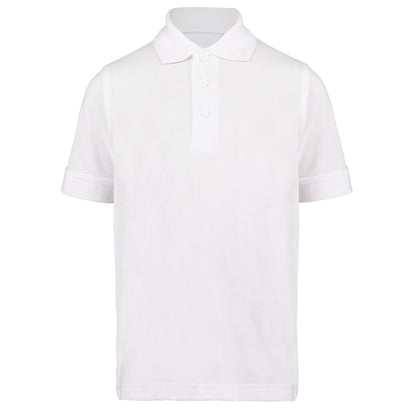 White - Front - Kustom Kit Childrens-Kids Klassic Polycotton Pique Polo Shirt
