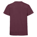 Burgundy - Back - Jerzees Schoolgear Childrens-Kids Classic Plain Ringspun Cotton T-Shirt