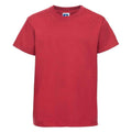 Classic Red - Front - Jerzees Schoolgear Childrens-Kids Classic Plain Ringspun Cotton T-Shirt