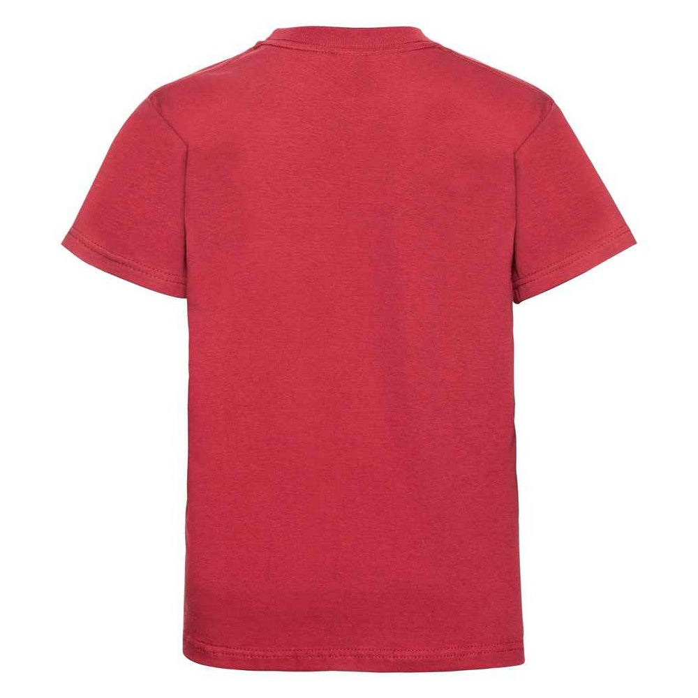 Classic Red - Back - Jerzees Schoolgear Childrens-Kids Classic Plain Ringspun Cotton T-Shirt