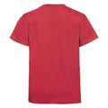 Classic Red - Back - Jerzees Schoolgear Childrens-Kids Classic Plain Ringspun Cotton T-Shirt