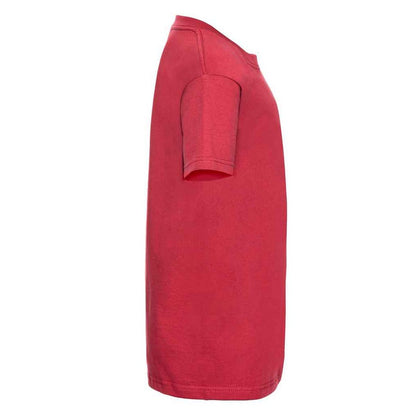 Classic Red - Side - Jerzees Schoolgear Childrens-Kids Classic Plain Ringspun Cotton T-Shirt