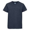 French Navy - Front - Jerzees Schoolgear Childrens-Kids Classic Plain Ringspun Cotton T-Shirt