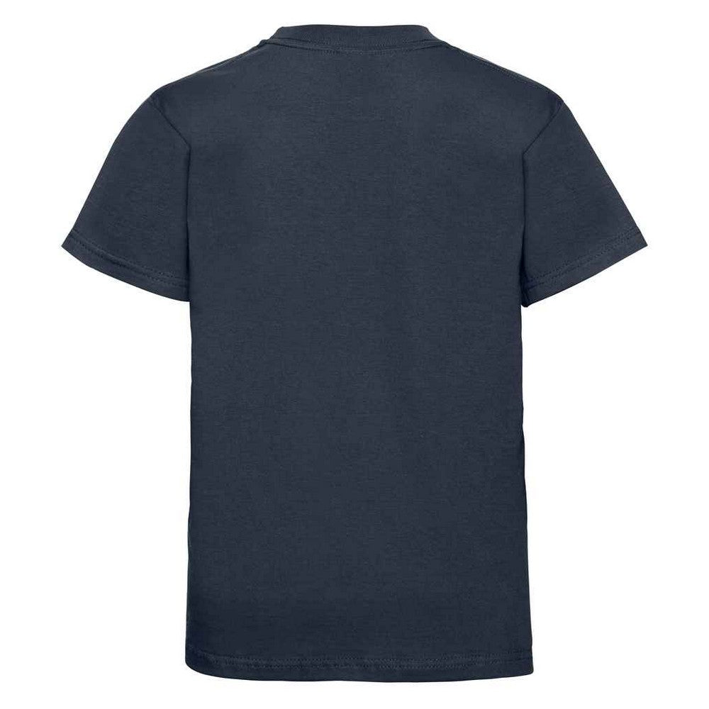 French Navy - Back - Jerzees Schoolgear Childrens-Kids Classic Plain Ringspun Cotton T-Shirt