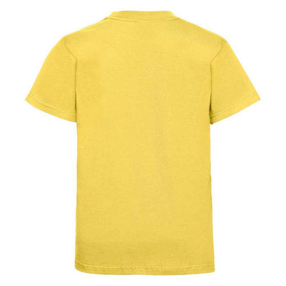 Yellow - Back - Jerzees Schoolgear Childrens-Kids Classic Plain Ringspun Cotton T-Shirt