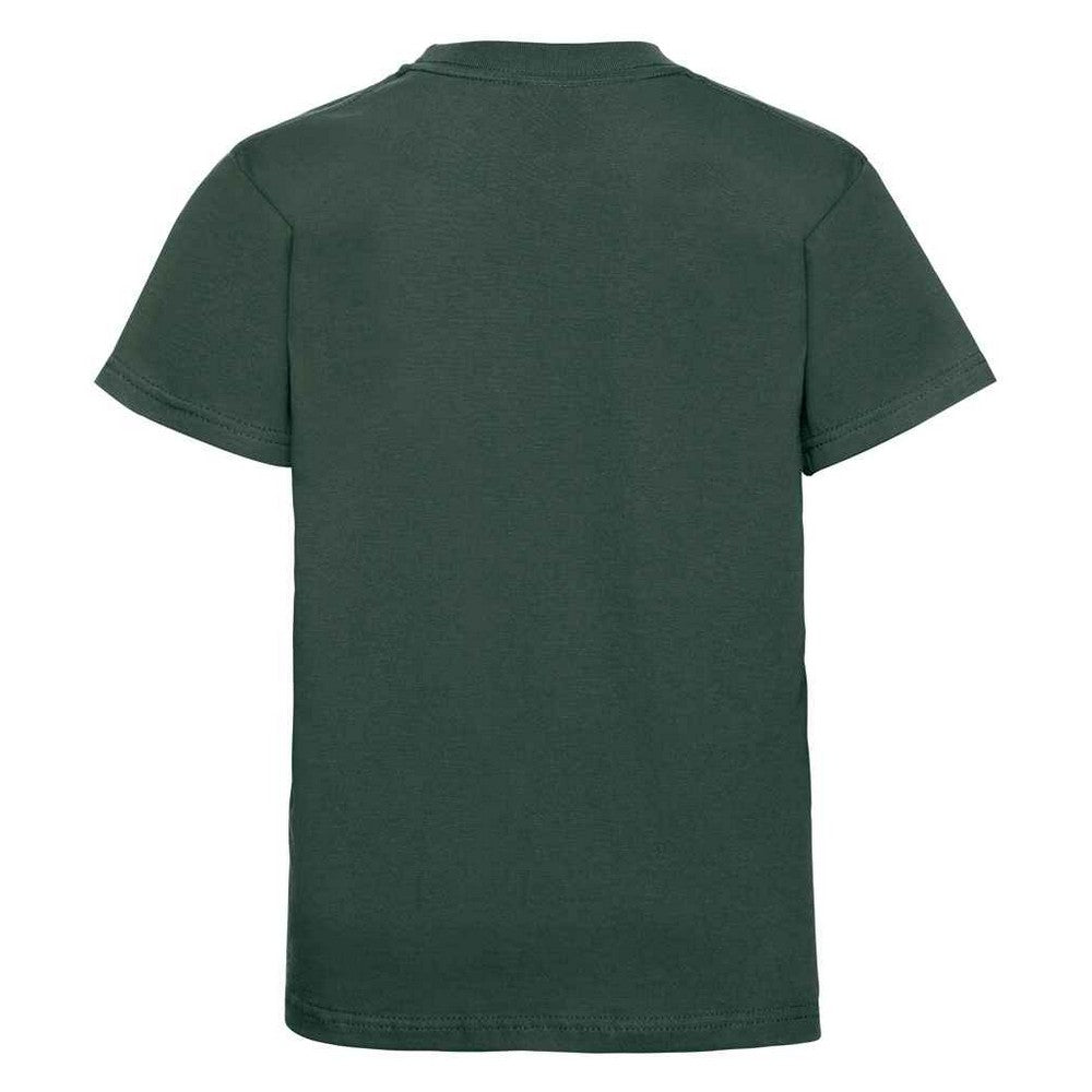 Bottle Green - Back - Jerzees Schoolgear Childrens-Kids Classic Plain Ringspun Cotton T-Shirt