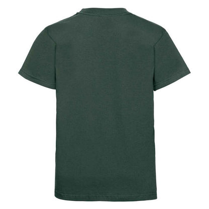 Bottle Green - Back - Jerzees Schoolgear Childrens-Kids Classic Plain Ringspun Cotton T-Shirt