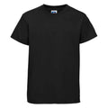 Black - Front - Jerzees Schoolgear Childrens-Kids Classic Plain Ringspun Cotton T-Shirt