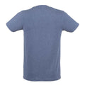 Navy - Back - SF Men Mens Feel Good Heather Stretch T-Shirt