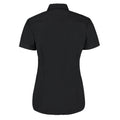 Black - Back - Kustom Kit Womens-Ladies Workforce Short-Sleeved Shirt