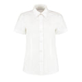 White - Front - Kustom Kit Womens-Ladies Workforce Short-Sleeved Shirt