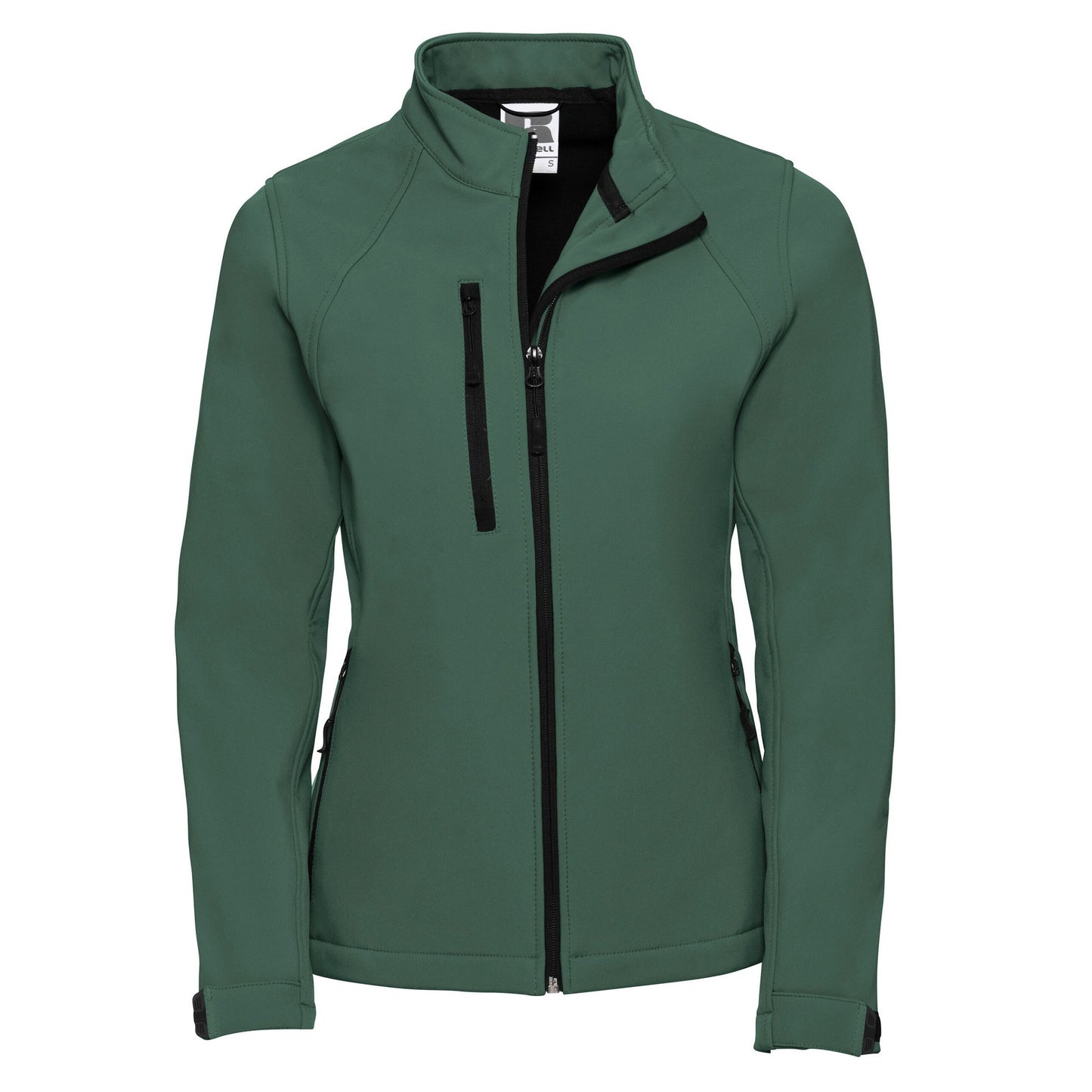Bottle Green - Front - Russell Womens-Ladies Soft Shell Jacket