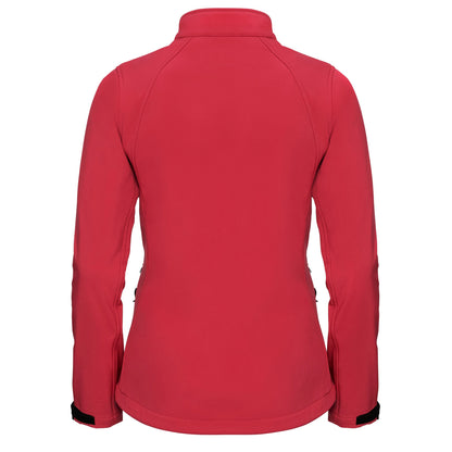 Classic Red - Back - Russell Womens-Ladies Soft Shell Jacket