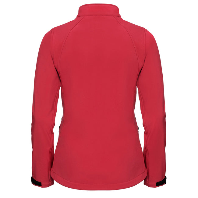 Classic Red - Back - Russell Womens-Ladies Soft Shell Jacket