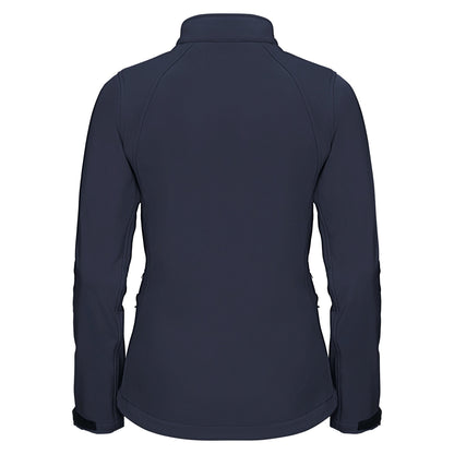 French Navy - Back - Russell Womens-Ladies Soft Shell Jacket
