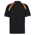 Black-Orange - Back - Kustom Kit Mens Oak Hill Piqué Polo Shirt