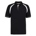 Black-White - Front - Kustom Kit Mens Oak Hill Piqué Polo Shirt