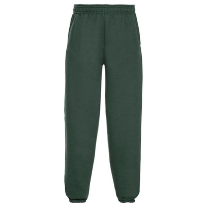 Bottle Green - Front - Jerzees Schoolgear Childrens-Kids Elasticated Hem Jogging Bottoms