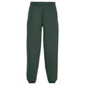 Bottle Green - Front - Jerzees Schoolgear Childrens-Kids Elasticated Hem Jogging Bottoms