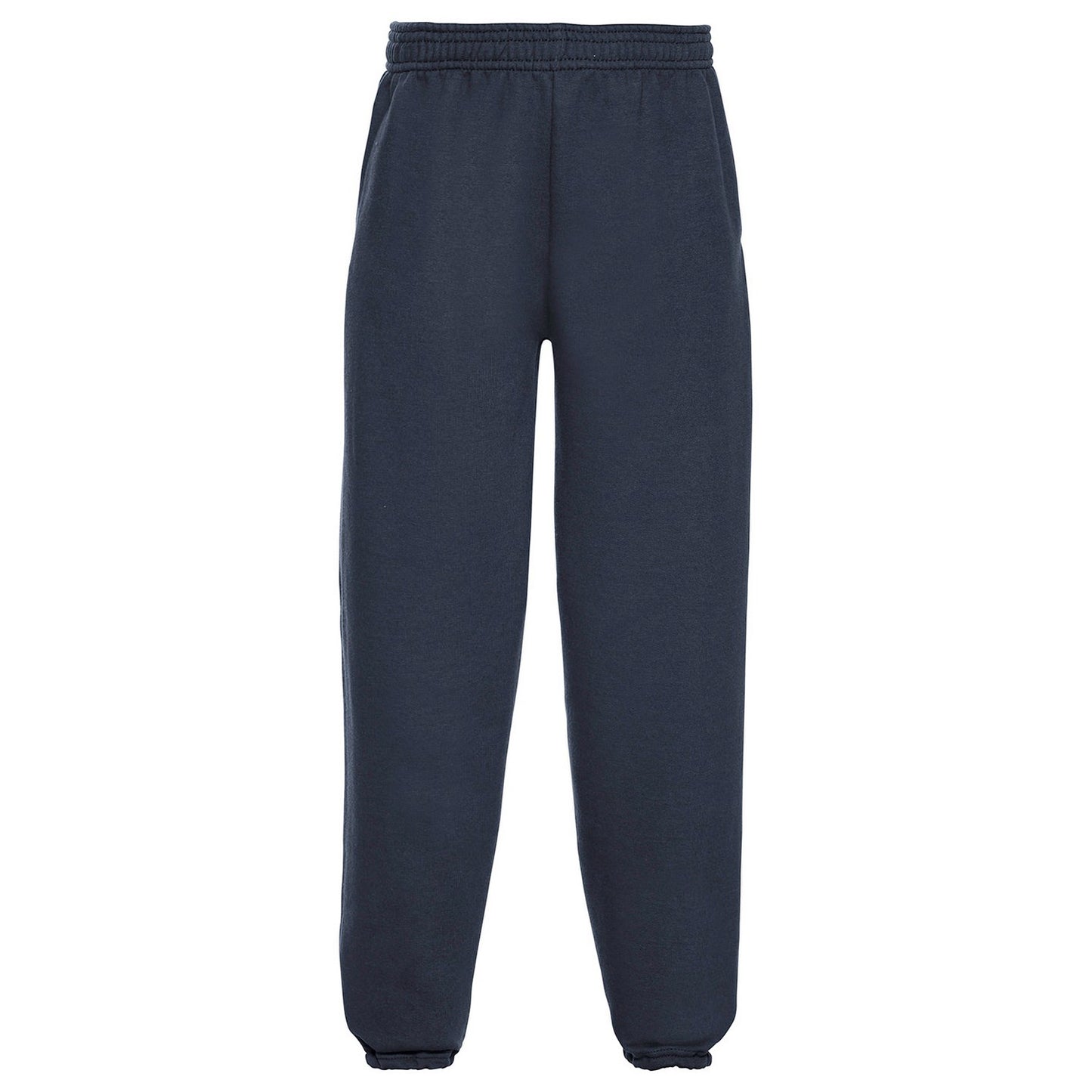 French Navy - Front - Jerzees Schoolgear Childrens-Kids Elasticated Hem Jogging Bottoms