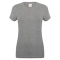 Grey - Front - SF Womens-Ladies Feel Good Heather Stretch T-Shirt
