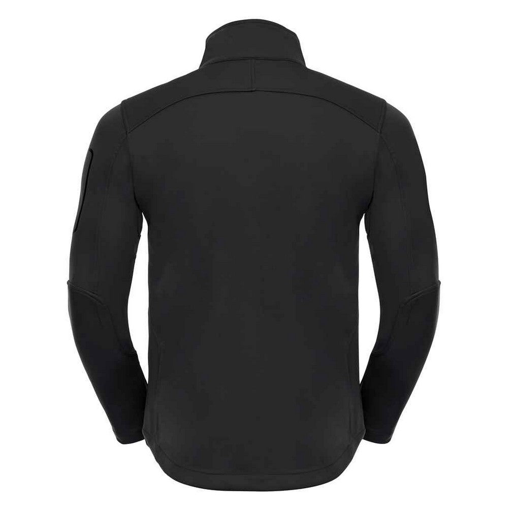 Black - Back - Russell Mens Sports Soft Shell Jacket