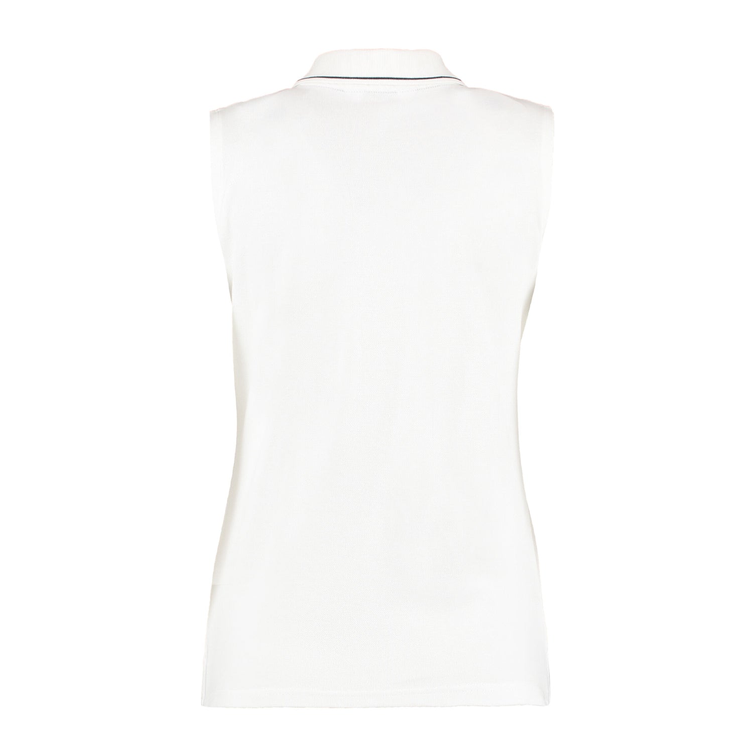 White-Navy - Back - GAMEGEAR Mens Proactive Cotton Pique Sleeveless Polo Shirt