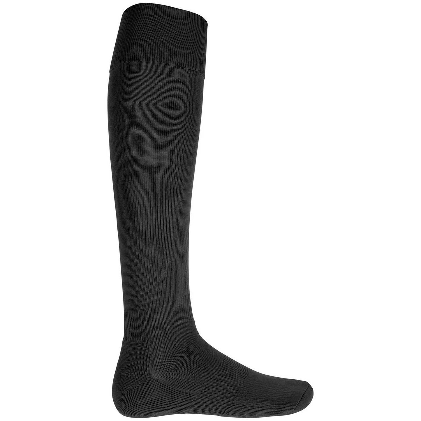 Black - Back - Kariban Proact Unisex Adult Ribbed Knee High Socks