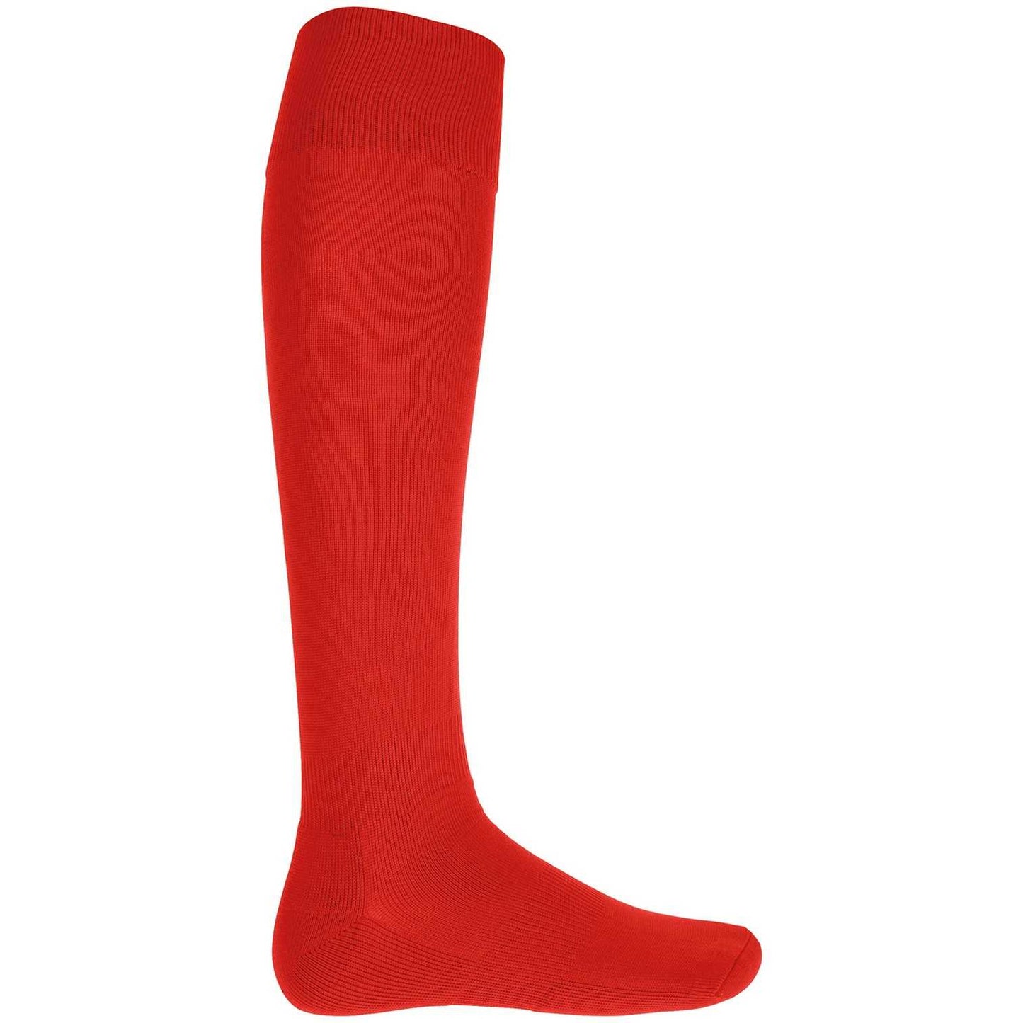 Red - Back - Kariban Proact Unisex Adult Ribbed Knee High Socks