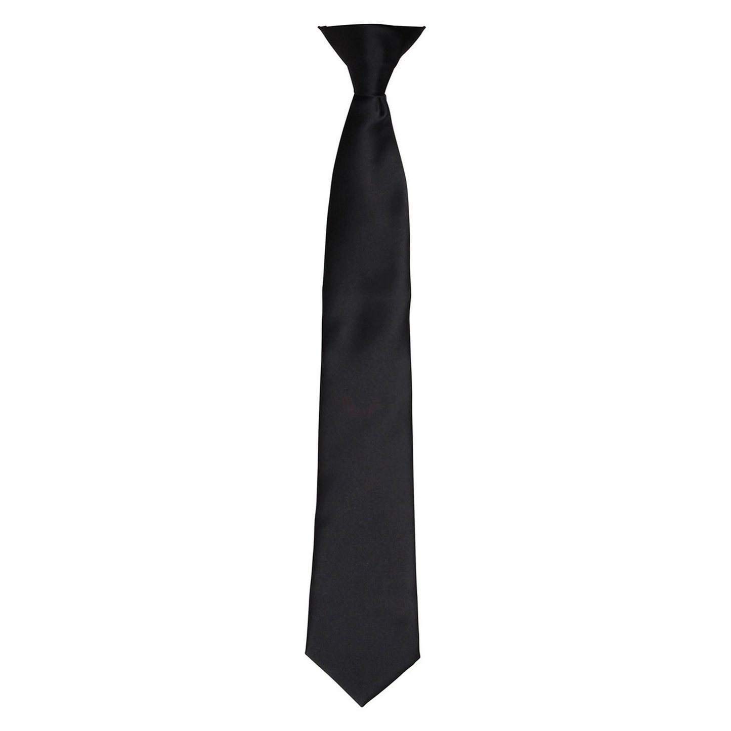 Black - Front - Premier Unisex Adult Satin Tie