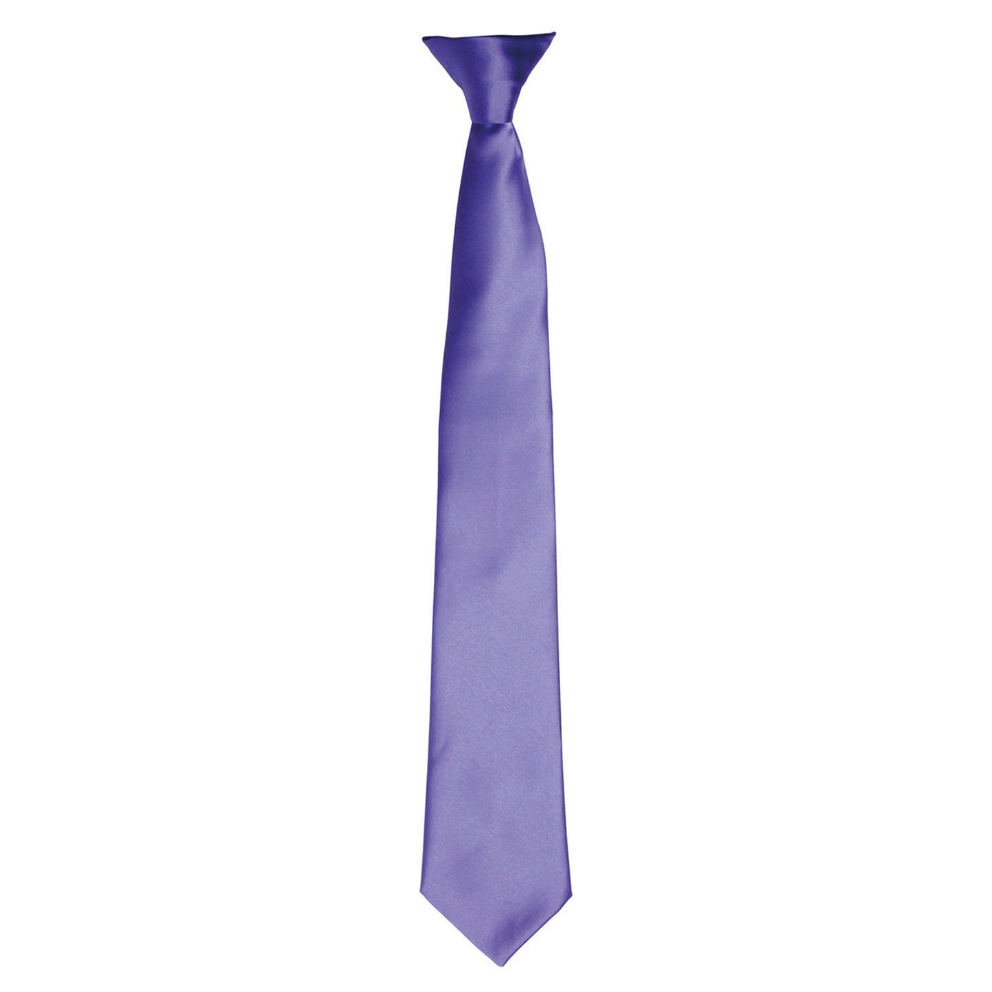 Purple - Front - Premier Unisex Adult Satin Tie