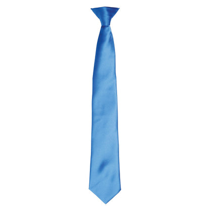 Sapphire Blue - Front - Premier Unisex Adult Satin Tie