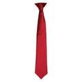 Burgundy - Front - Premier Unisex Adult Satin Tie