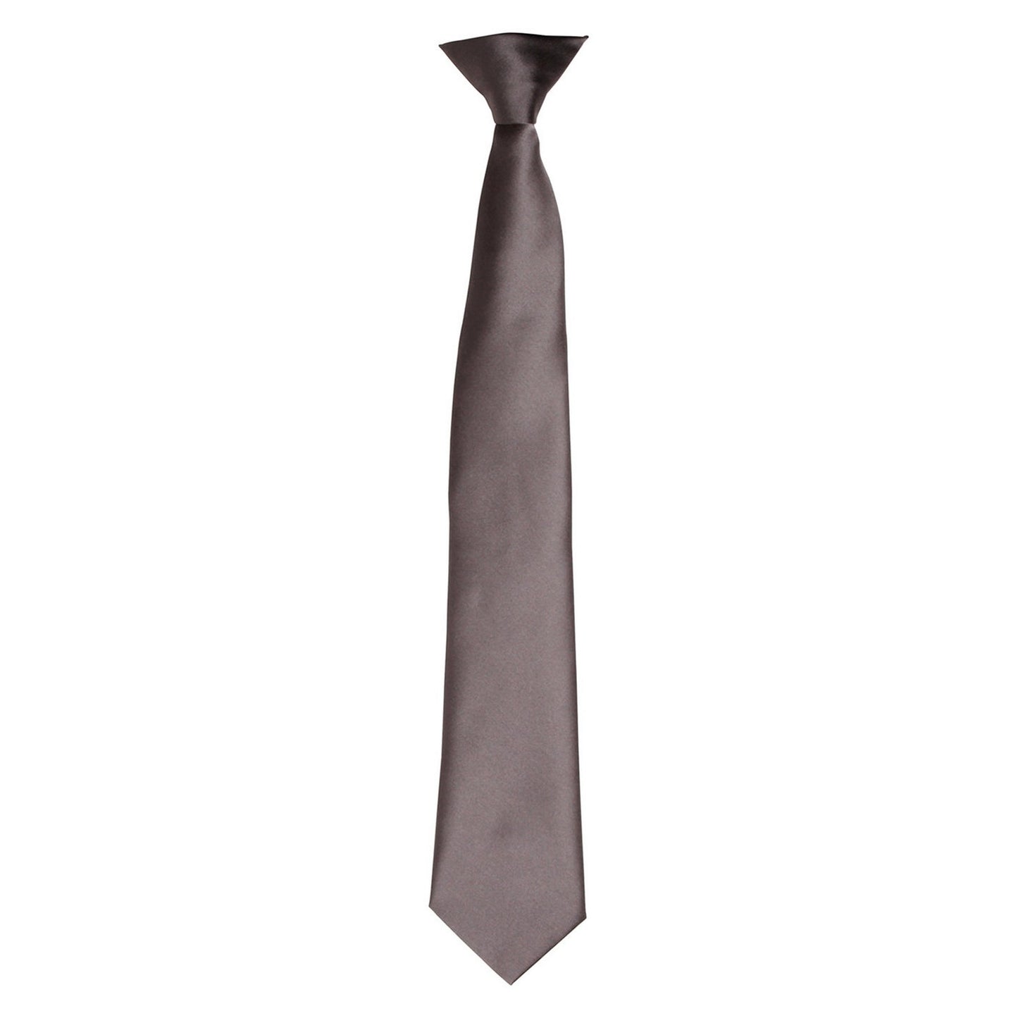 Dark Grey - Front - Premier Unisex Adult Satin Tie