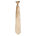 Khaki - Front - Premier Unisex Adult Satin Tie