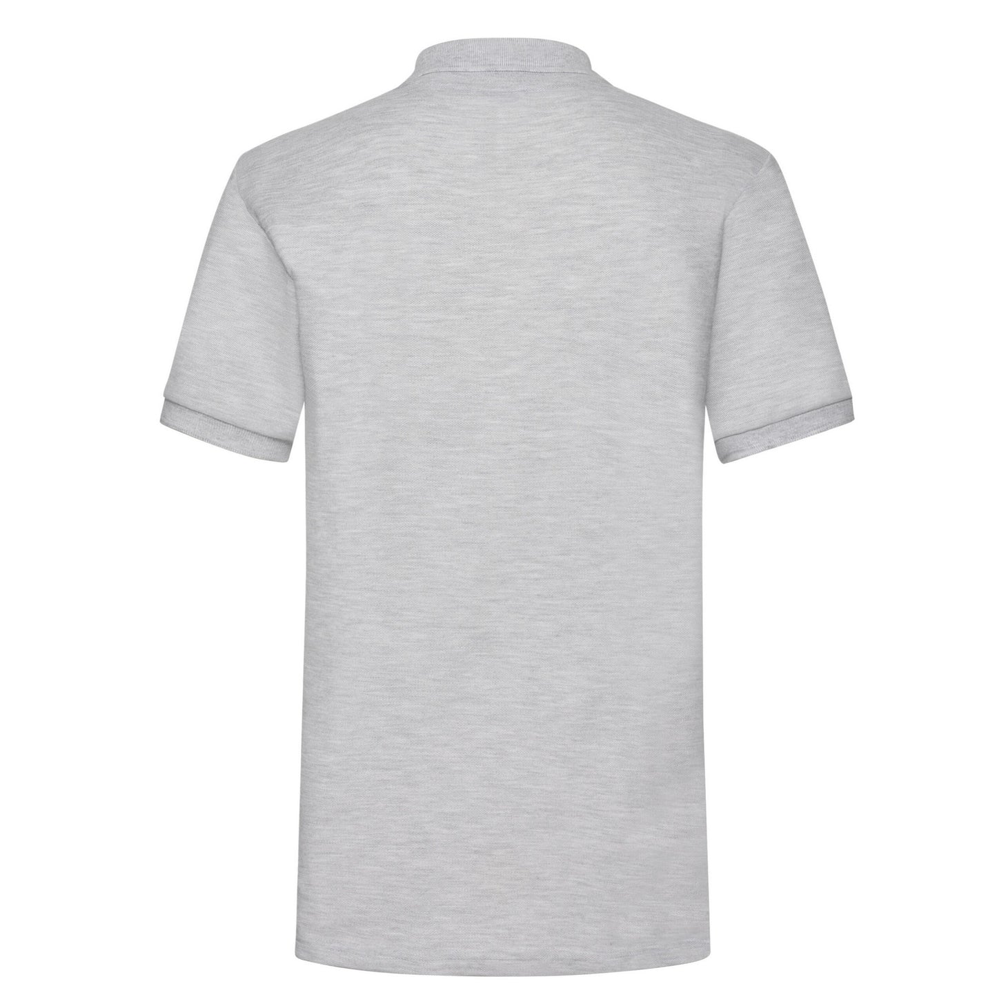 Heather Grey - Back - Fruit of the Loom Mens Heather Polo Shirt