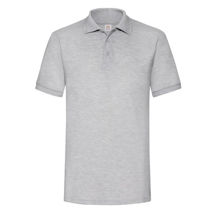 Heather Grey - Front - Fruit of the Loom Mens Heather Polo Shirt