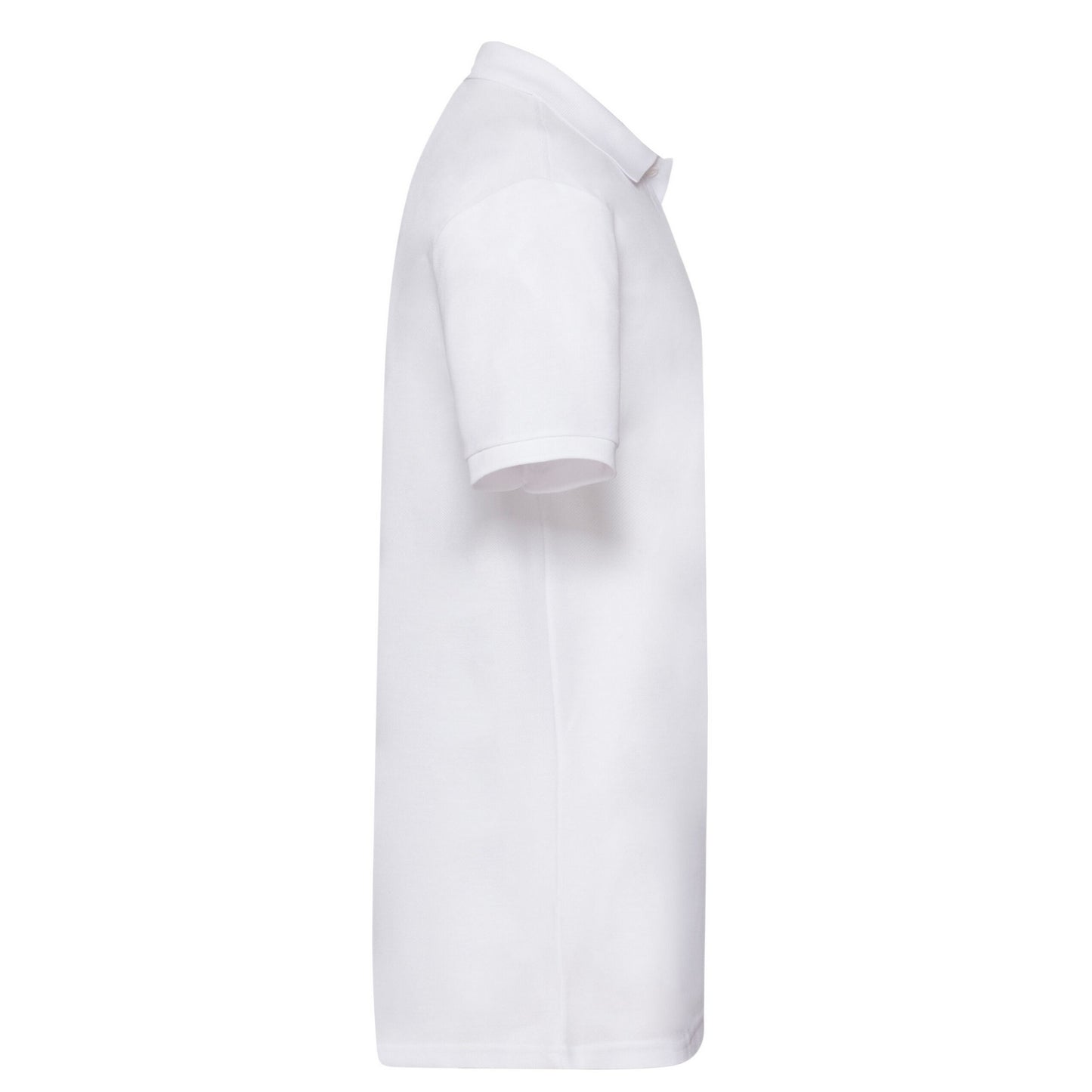 White - Side - Fruit of the Loom Mens Pique Polo Shirt