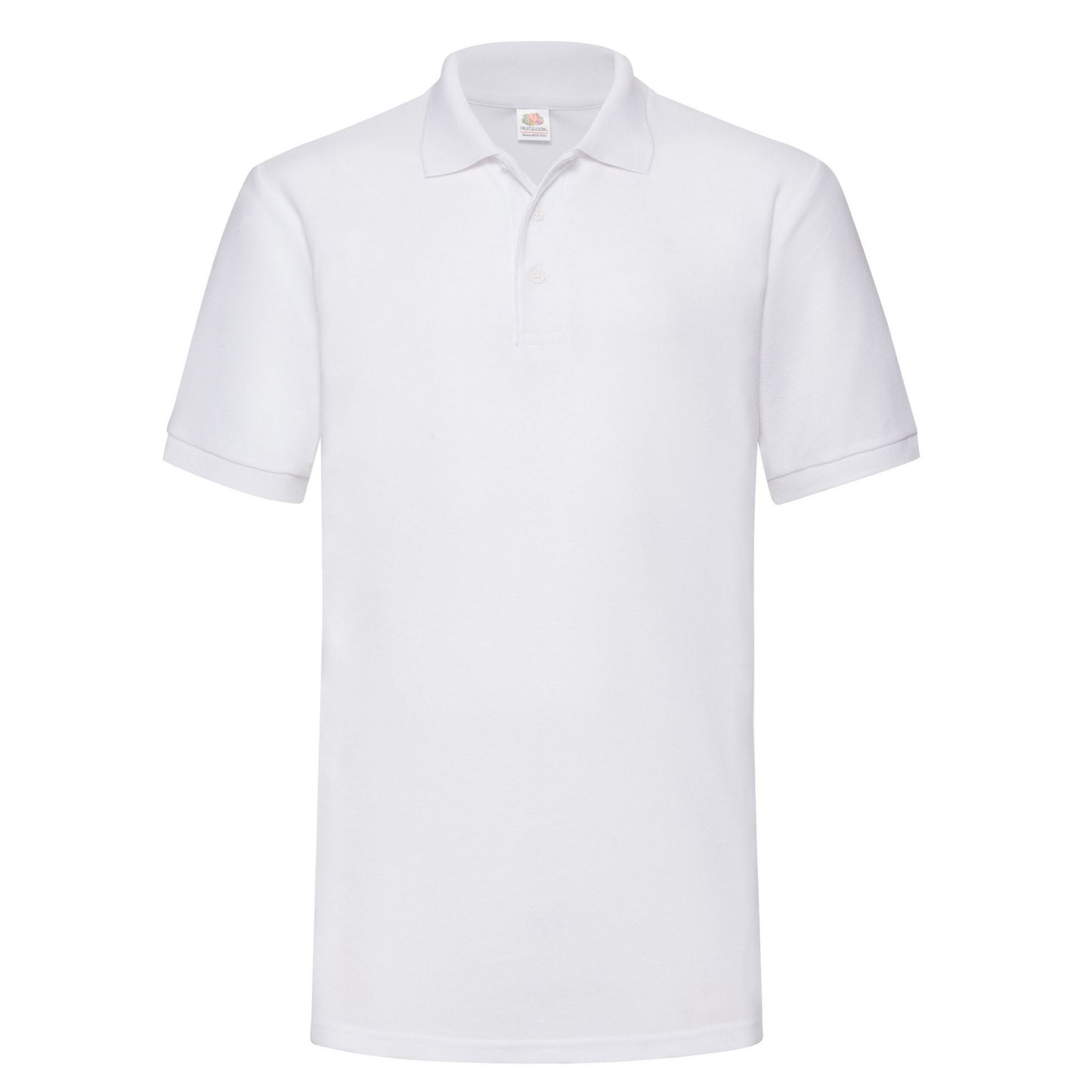 White - Front - Fruit of the Loom Mens Pique Polo Shirt