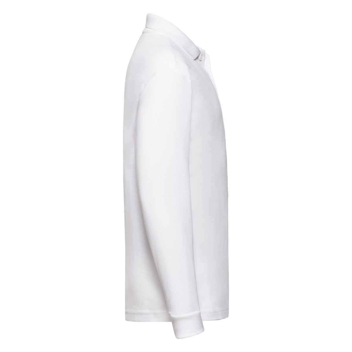 White - Side - Fruit of the Loom Childrens-Kids Polycotton Pique Polo Shirt